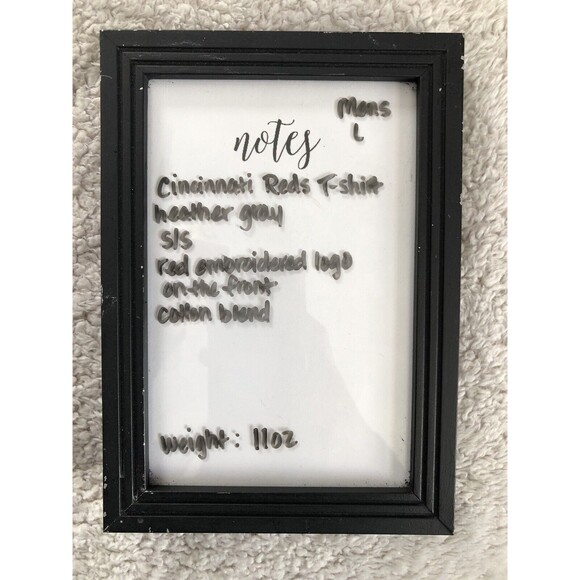 Cincinnati Reds T-Shirt Mens Large Gray Red Stitched Logo Baseball Sports Casual - Picture 9 of 9